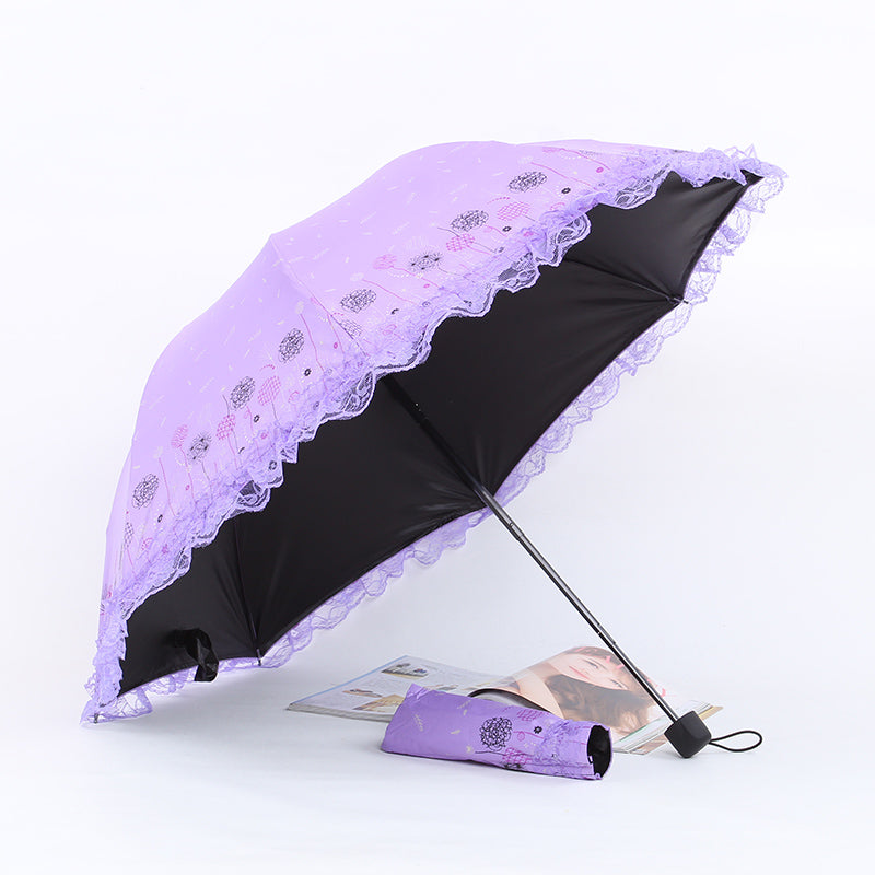 Qiteng - Daily Lolita Lace Princess Sunshade Parasol