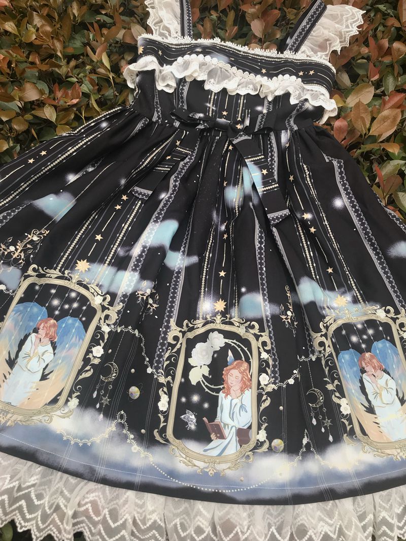 Yilia - Oriel's Blessing - Angel-themed Printed Lolita JSK
