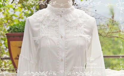 Tiny Garden - Honeycomb Sugar - Classical Lolita Shirt Chiffon Blouse