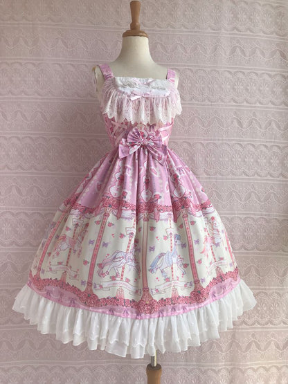 Yilia - Rose Carousel - Chiffon JSK Dress