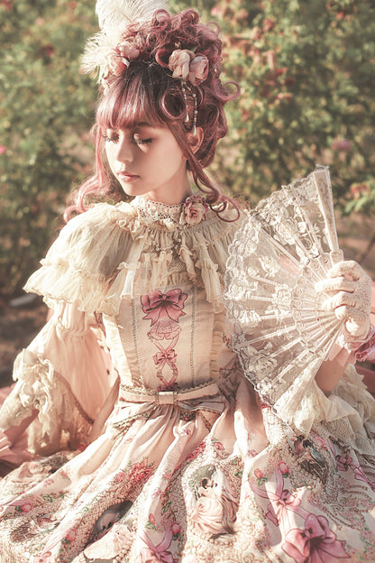 Infanta - Fairytale Town Prom - Printed Tea Party Classic Lolita JSK Suit