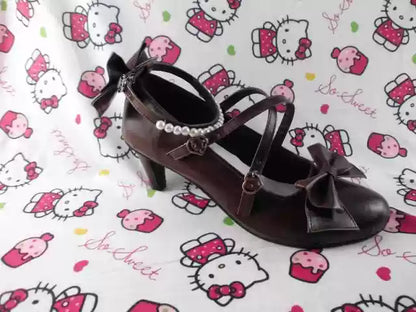 Antaina - Thin Heel Princess Lolita Shoes Plus Size 45-48