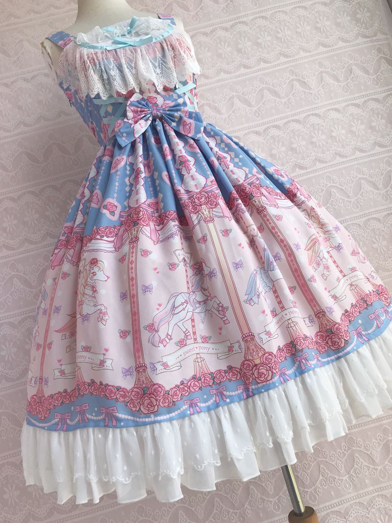 Yilia - Rose Carousel - Chiffon JSK Dress