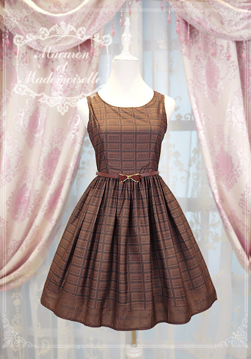 Chess Story - Le Chocolat - Elegant Lolita Macaron Chocolate Series JSK Dress