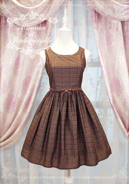 Chess Story - Le Chocolat - Elegant Lolita Macaron Chocolate Series JSK Dress