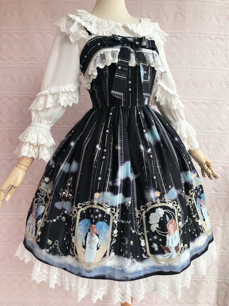 Yilia - Oriel's Blessing - Angel-themed Printed Lolita JSK