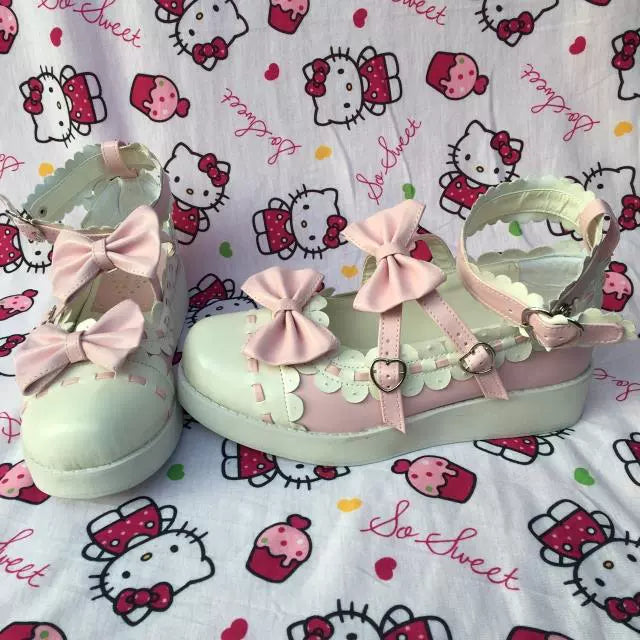 Antaina - Sweet Lolita Shoes Platform Shoes Multicolor