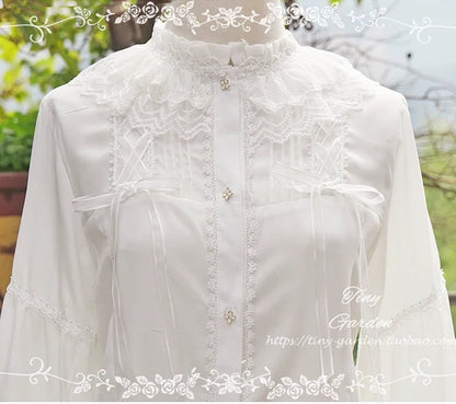 Tiny Garden - Honeycomb Sugar - Classical Lolita Shirt Chiffon Blouse