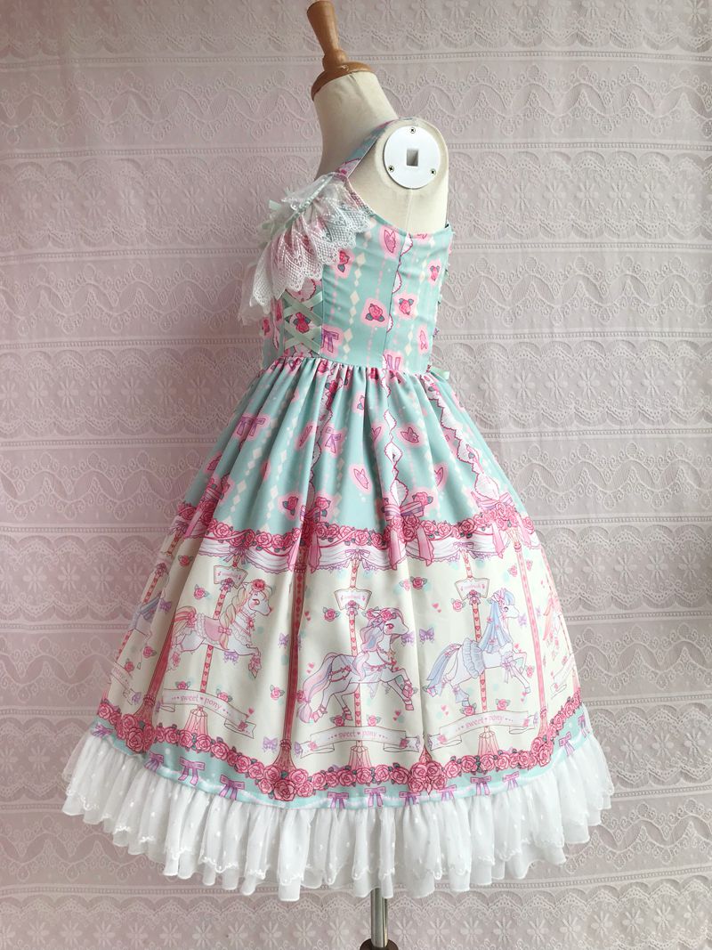 Yilia - Rose Carousel - Chiffon JSK Dress