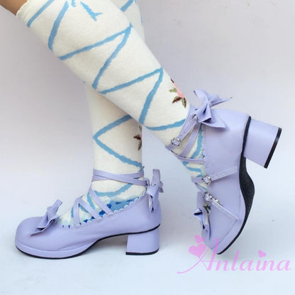 Antaina - Popular Japanese Lolita Bow Strap Multiple Colors