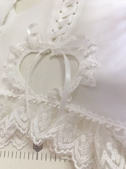 Yilia - Sweet Lolita Puff Sleeve Short Sleeve Blouse