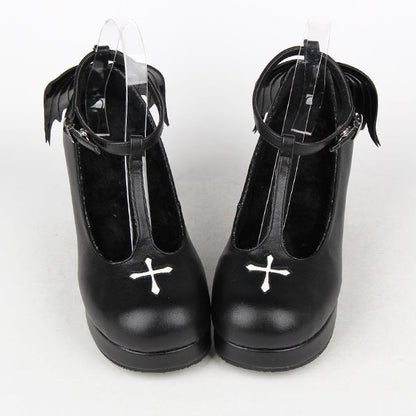 Angelic Imprint - Gothic Lolita Wings and Cross Shoes for Chistmas