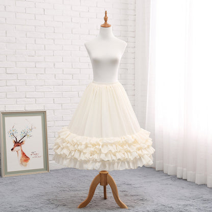 Manyiluo - Elegant Lolita A-type Carmen Adjustable Hoop Petticoat