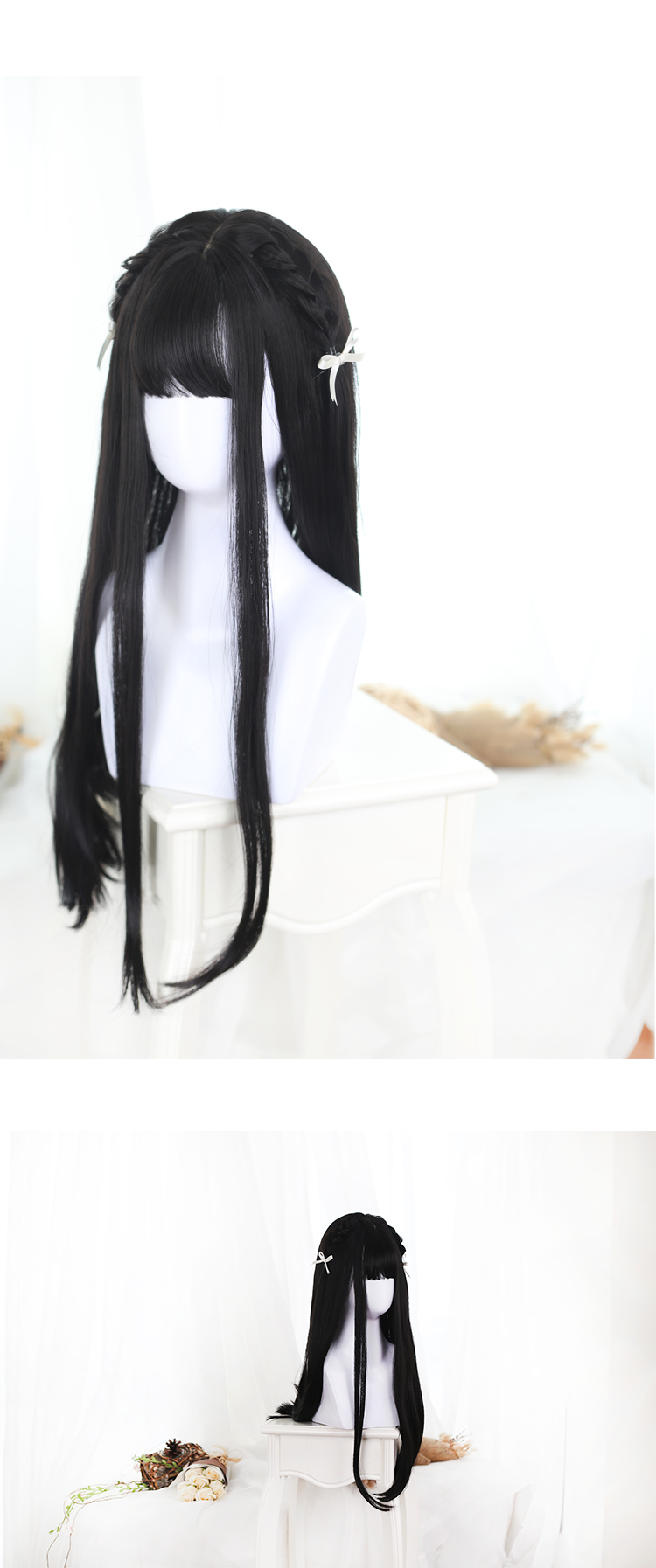 Dalao Home - Lolita JaneNye 65cm Straight Wig Black