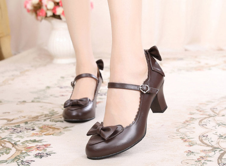 Sosic - Kawaii Lolita Round Toe Shoes