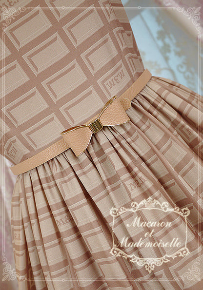 Chess Story - Le Chocolat - Elegant Lolita Macaron Chocolate Series JSK Dress