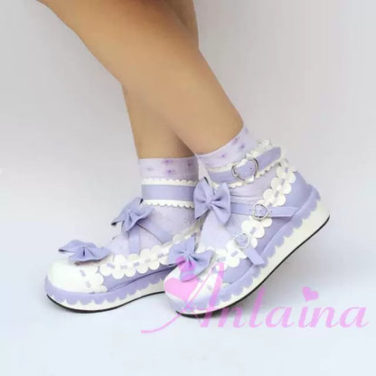 Antaina - Sweet Lolita Shoes Platform Shoes Multicolor