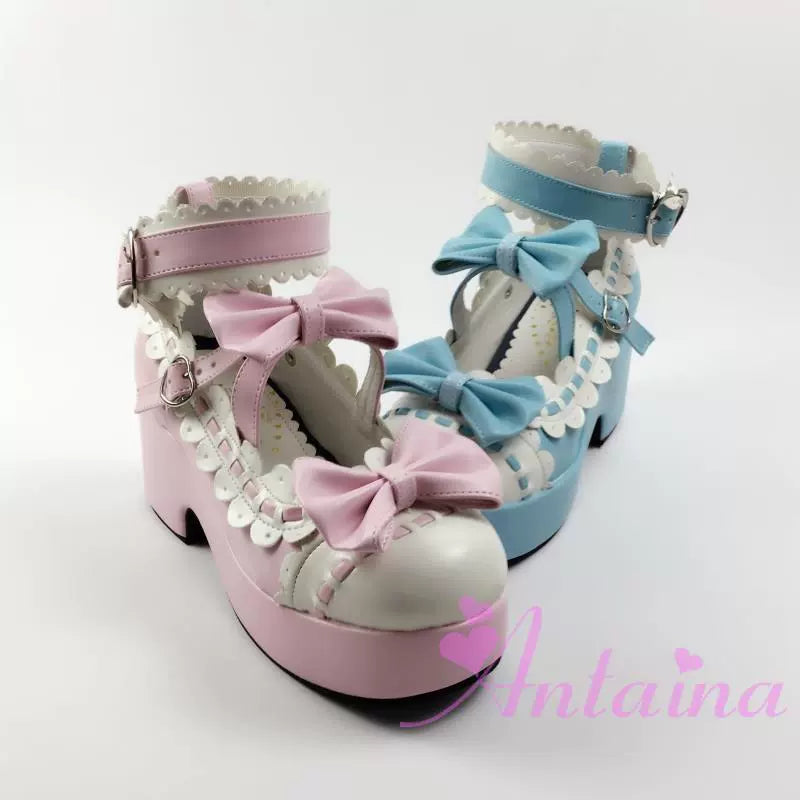 Antaina - Sweet Lolita Shoes Platform Shoes Multicolor