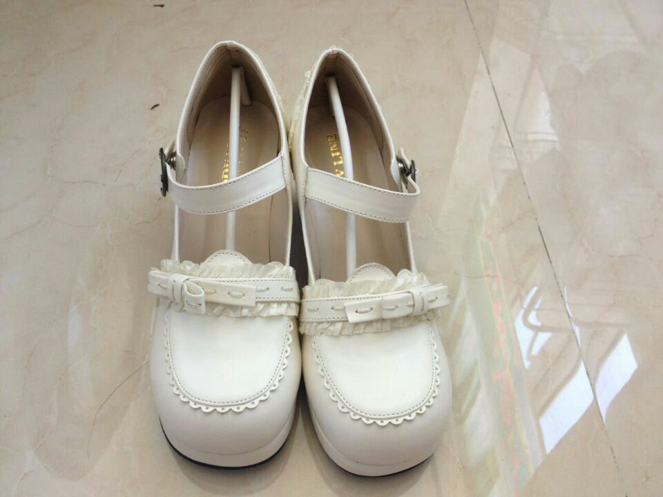 The Seventh Sense - Bow Lace Customized Lolita Shoes
