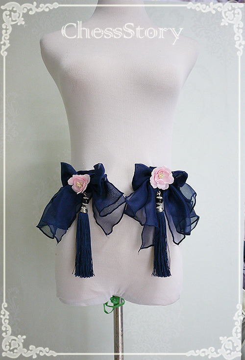 Chess Story - Peach Blossom and Snow - Elegant Lolita Short Yarn Covering