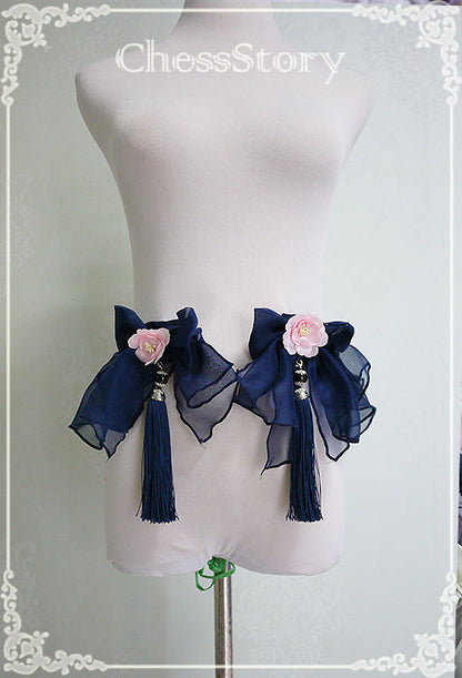 Chess Story - Peach Blossom and Snow - Elegant Lolita Short Yarn Covering