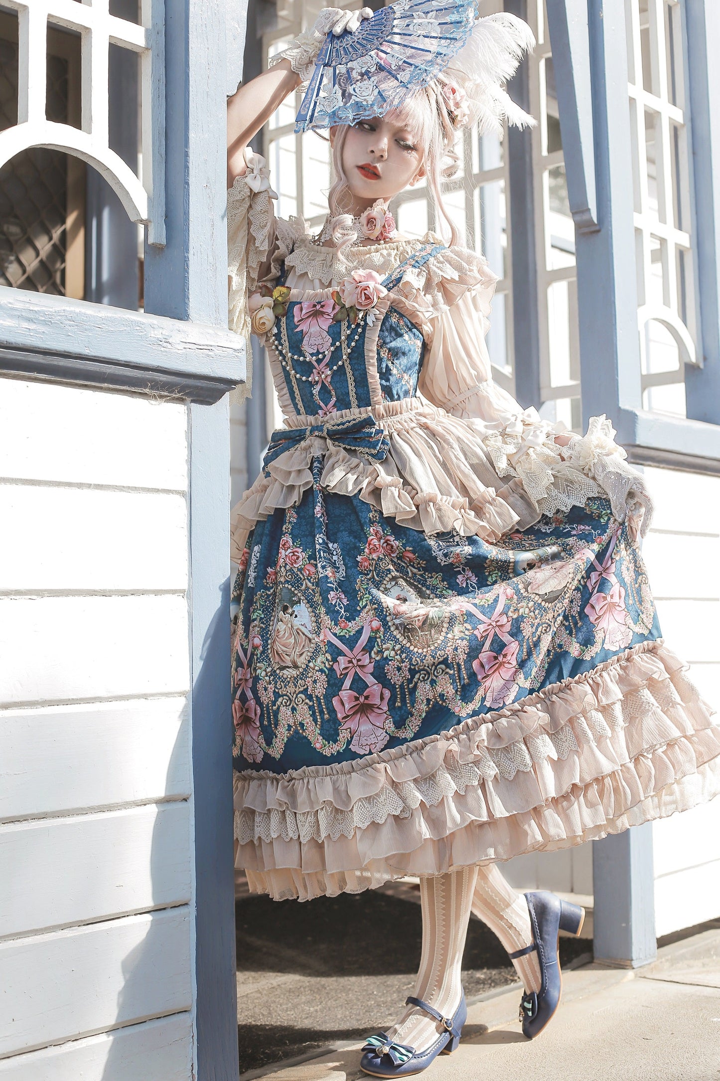 Infanta - Fairytale Town Prom - Printed Tea Party Classic Lolita JSK Suit