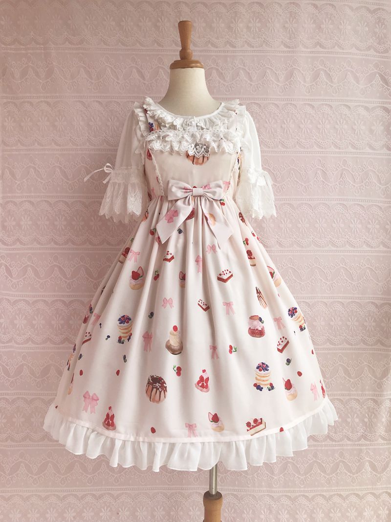 Yilia - Summer Short Sleeve Chiffon Lolita Blouse