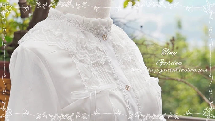 Tiny Garden - Honeycomb Sugar - Classical Lolita Shirt Chiffon Blouse