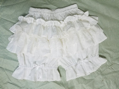 WangYan&Summer - Cotton Lolita Bloomers Tiered Pettipants