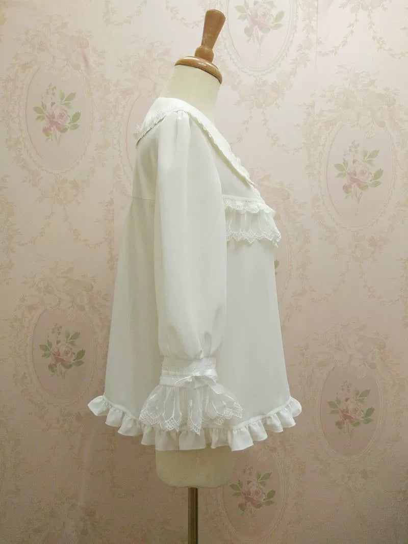 Yilia - Chiffon Sweet Lolita Peter Pan Collar Blouse