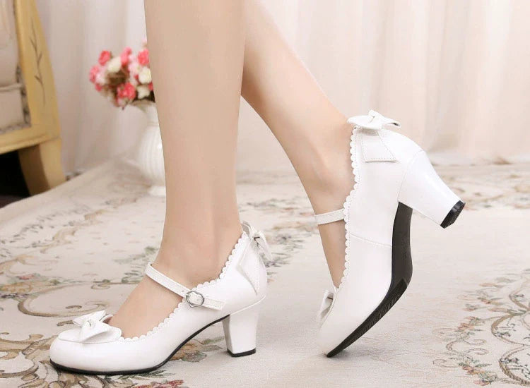 Sosic - Kawaii Lolita Round Toe Shoes
