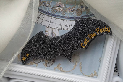 Cat Tea Party - Gothic Lolita Hair Clip Halloween Bat Lolita Hair Accessory