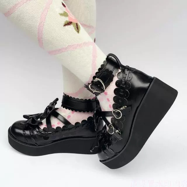 Antaina - Sweet Lolita Shoes Platform Shoes Multicolor