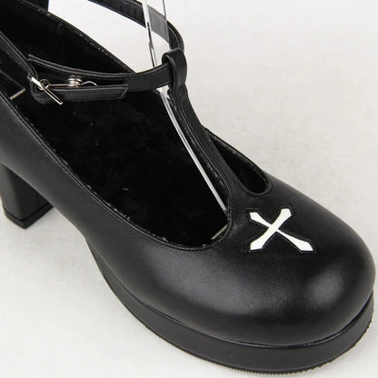 Angelic Imprint - Gothic Lolita Wings and Cross Shoes for Chistmas
