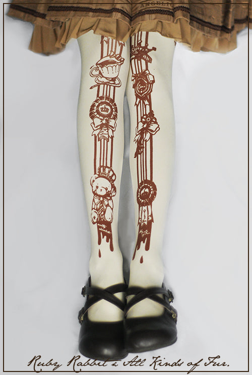 Ruby Rabbit - Teddy 120D Velvet Lolita Tights