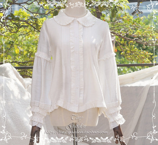 Tiny Garden - Ballade - Elegant Lolita Winter Doll Collar Shirt