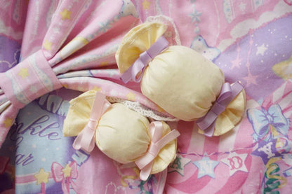 Cat Tea Party - Sweet Lolita Candy Hair Clip Butterfly Bow Brooch