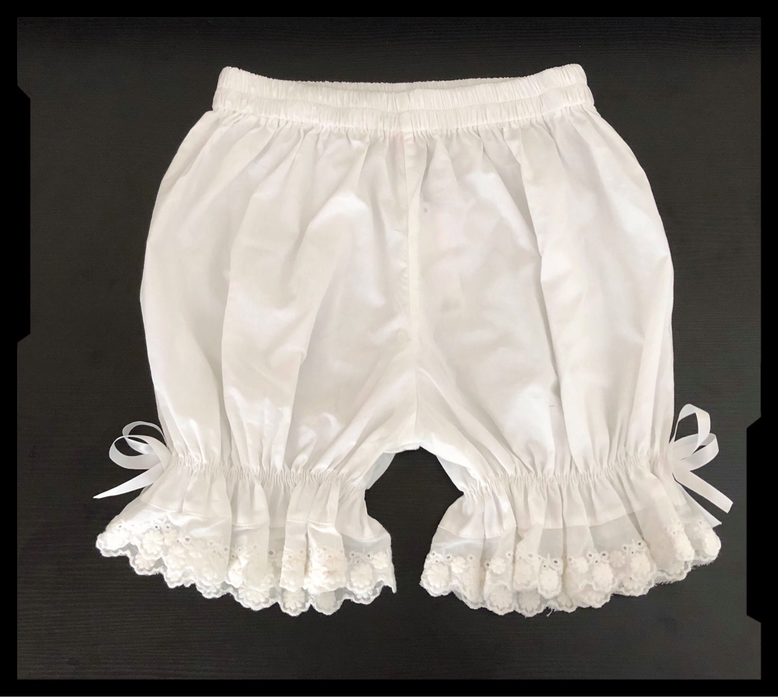 DMFS Lolita - Daily Cotton Lolita Bloomers Black and White Pettipants