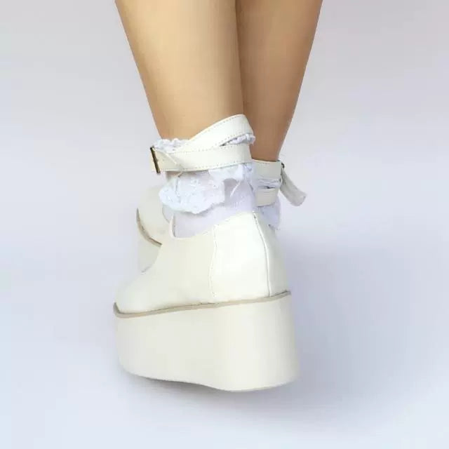 Antaina - Punk Lolita High Platforms Shoes Lolita Ankle Strap Shoes