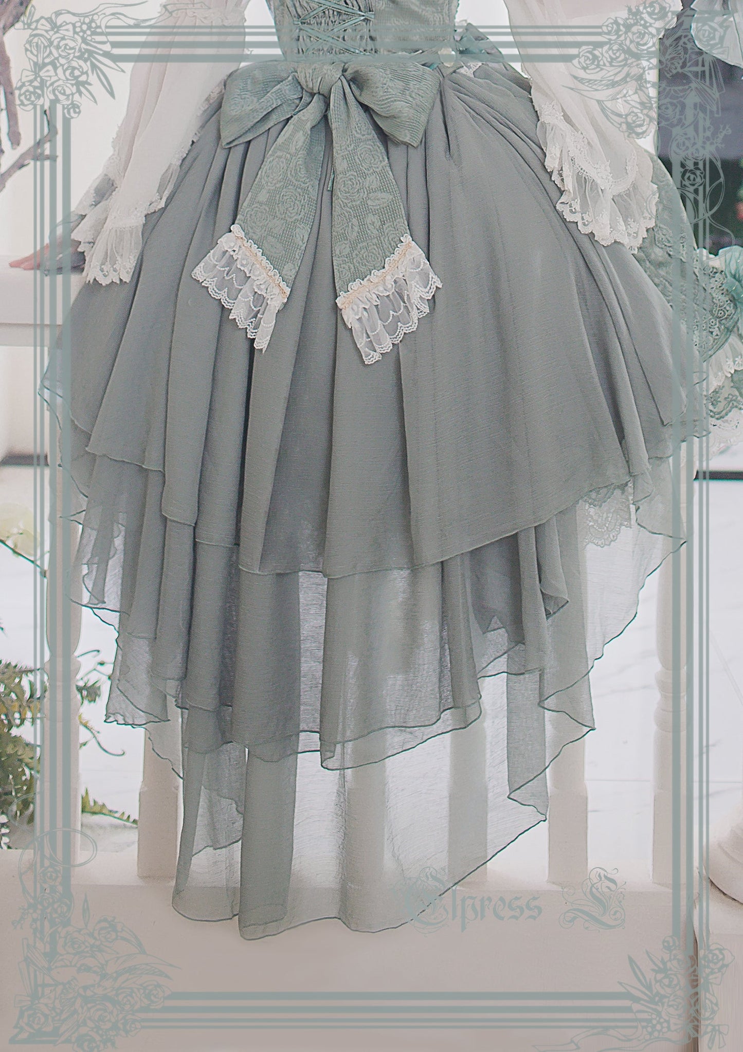 Elpress L - 3D Flower Lolita Hairband Cuff Brooch Multicolors