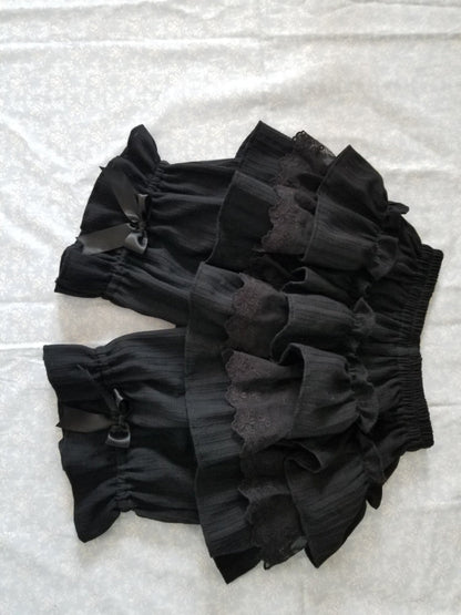 WangYan&Summer - Cotton Lolita Bloomers Tiered Pettipants