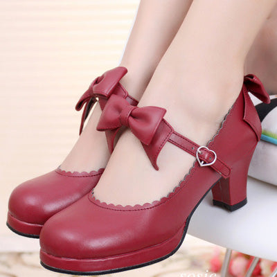 Sosic - Sweet Lolita Tea Party Thick Heels Shoes