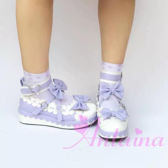 Antaina - Sweet Lolita Shoes Platform Shoes Multicolor