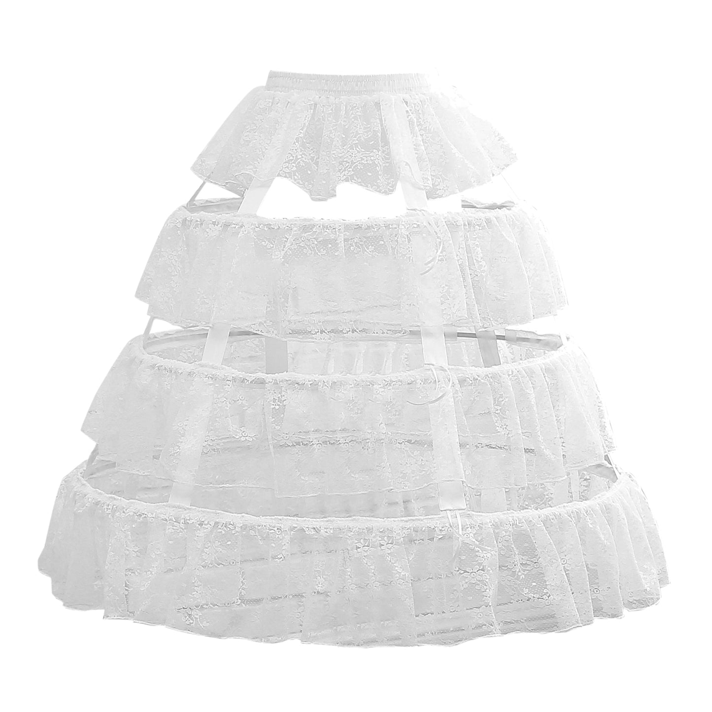 Manyiluo - Adjustable Hollowed-out Cool Lolita Petticoat