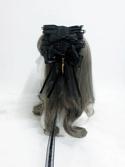 Sweet Jelly Lolita - Gothic Lolita Hairband and KC with Cross Pendant