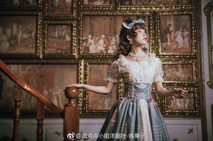 Rose of Sharon - Manor Ball II - Retro Lolita Necklace Pearl Necklace