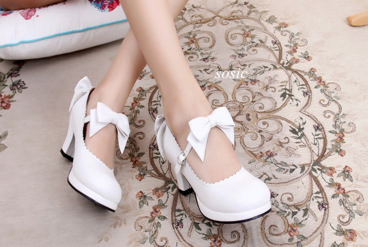 Sosic - Sweet Lolita Tea Party Thick Heels Shoes