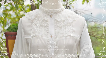 Tiny Garden - Honeycomb Sugar - Classical Lolita Shirt Chiffon Blouse