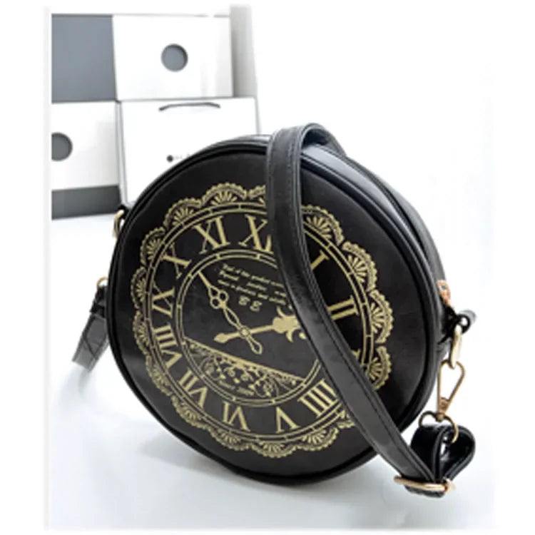 Kira - Alice Clock - Kawaii Lolita Shoulder Bag Round Lolita Crossbody Bag