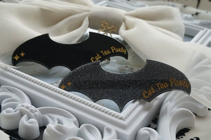 Cat Tea Party - Gothic Lolita Hair Clip Halloween Bat Lolita Hair Accessory